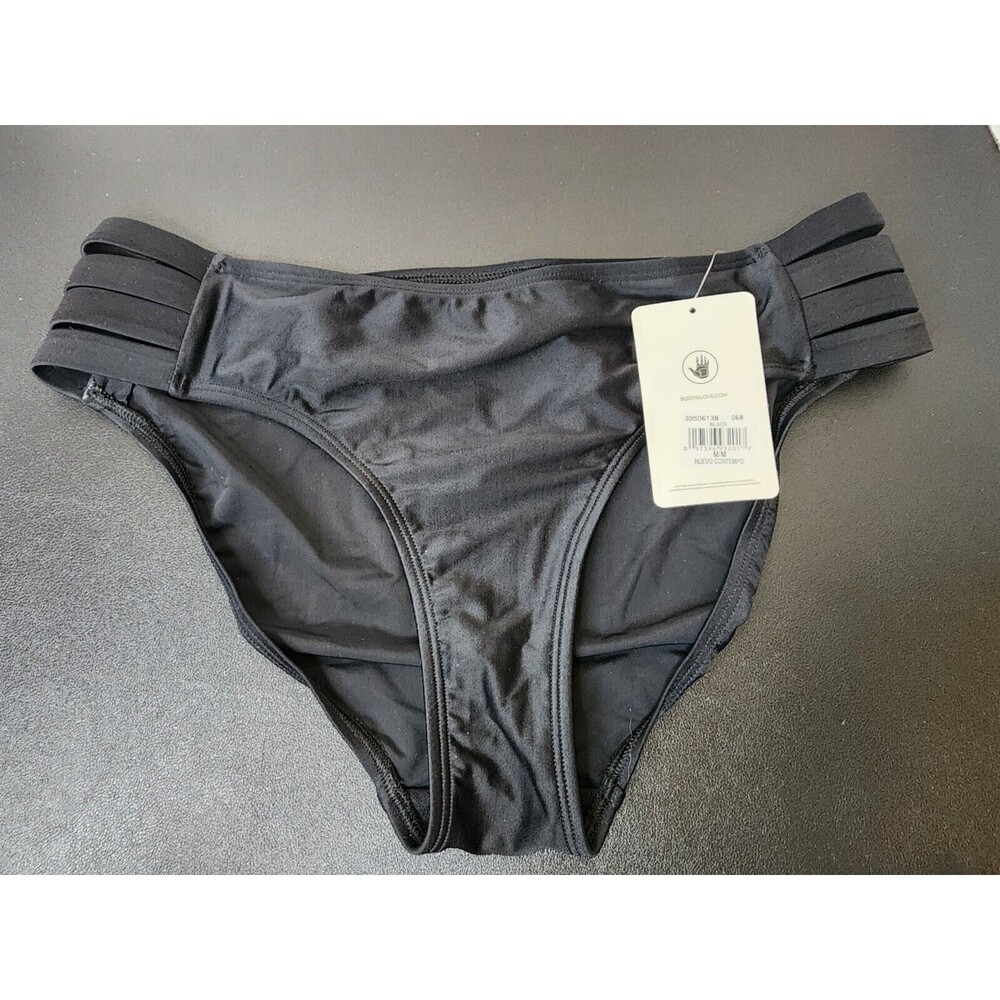 Body Glove Nuevo Contempo Swim Bikini Bottom Women's Size Medium - Black